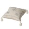 Deerlux 16" Throw Pillow Cover with Southwest Tribal Pattern and Corner Tassels, Grey & White QI004298.GY - alternate 5